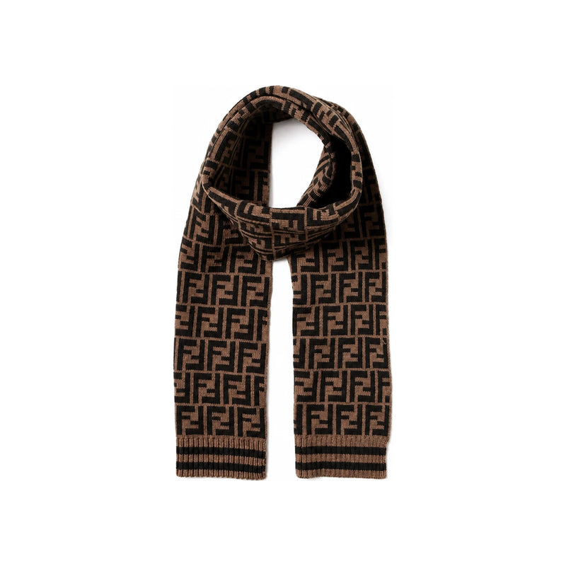 FENDI FF Logo Wool Scarf/Muffler
