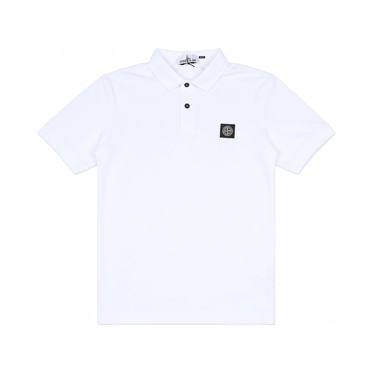 STONE ISLAND Men’s Slim Fit Logo Patch Pique Polo Shir L1S15 2200008 S0017 V1001