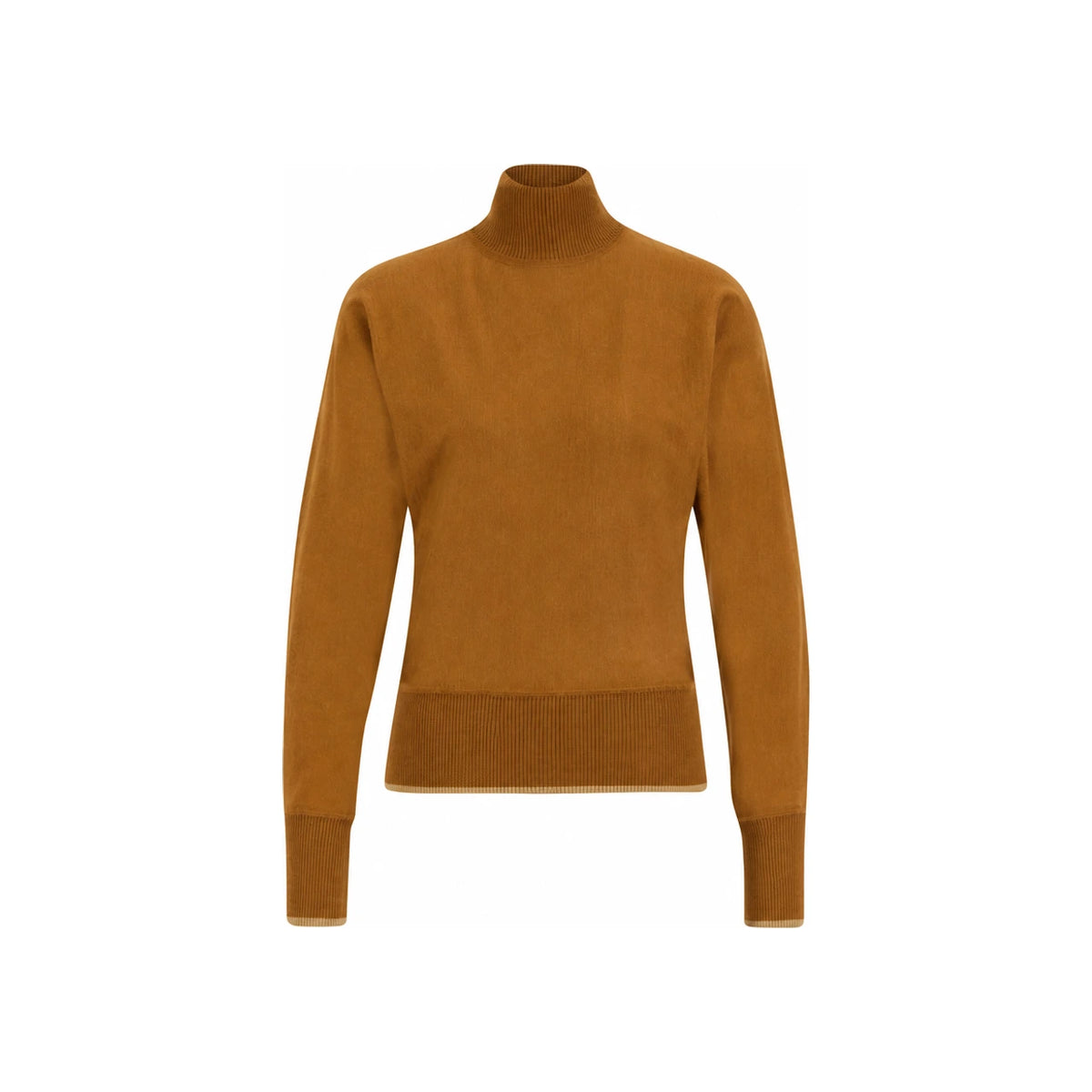 Max Mara Brown Turtleneck Wool Knit Sweater 63661023 014