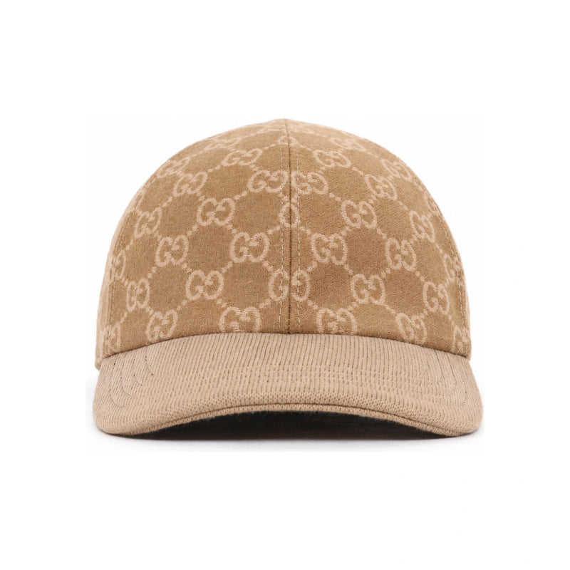 GUCCI GG Logo Allover Wool Unisex Baseball Cap 852720 4HBIC 2065