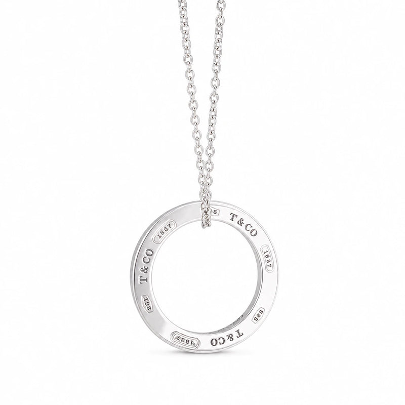 Tiffany & Co TCO Ring Pendant Necklace 1837