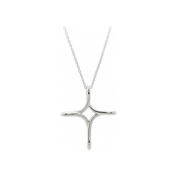 Tiffany & Co 925 Sterling Silver Cross Pendant Necklace 92 5