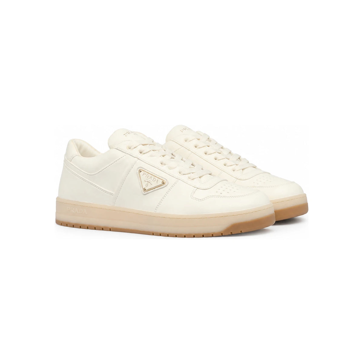 PRADA Downtown Leather Low-Top Sneakers for Men