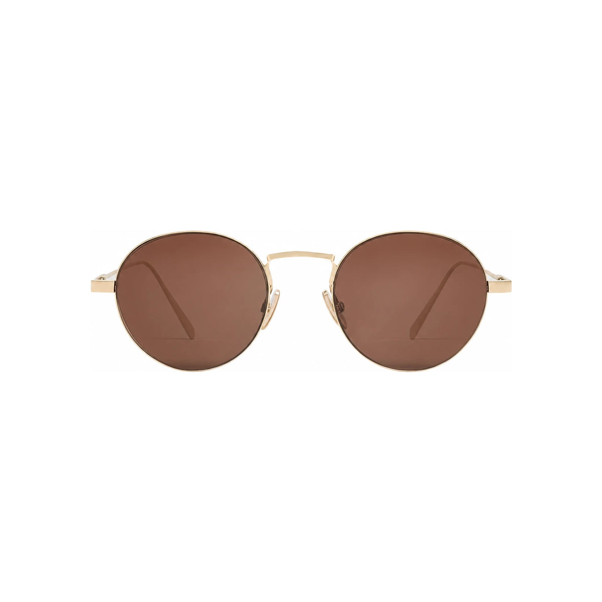 CELINE Metal Frame 28 Sunglasses Light Gold Brown 4S348CMLB 35LR