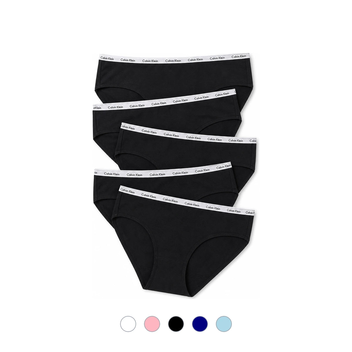 Calvin Klein Women’s Bikini Brief Panties 5-Pack Underwear Set QP1094M