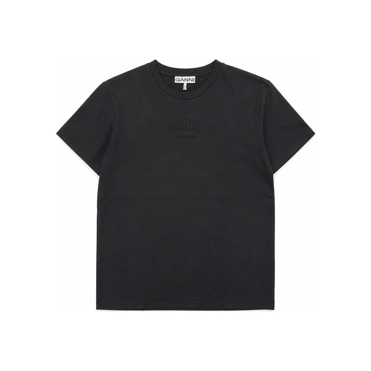 GANNI Logo Print Short Sleeve Women’s T-Shirt A1050057 252