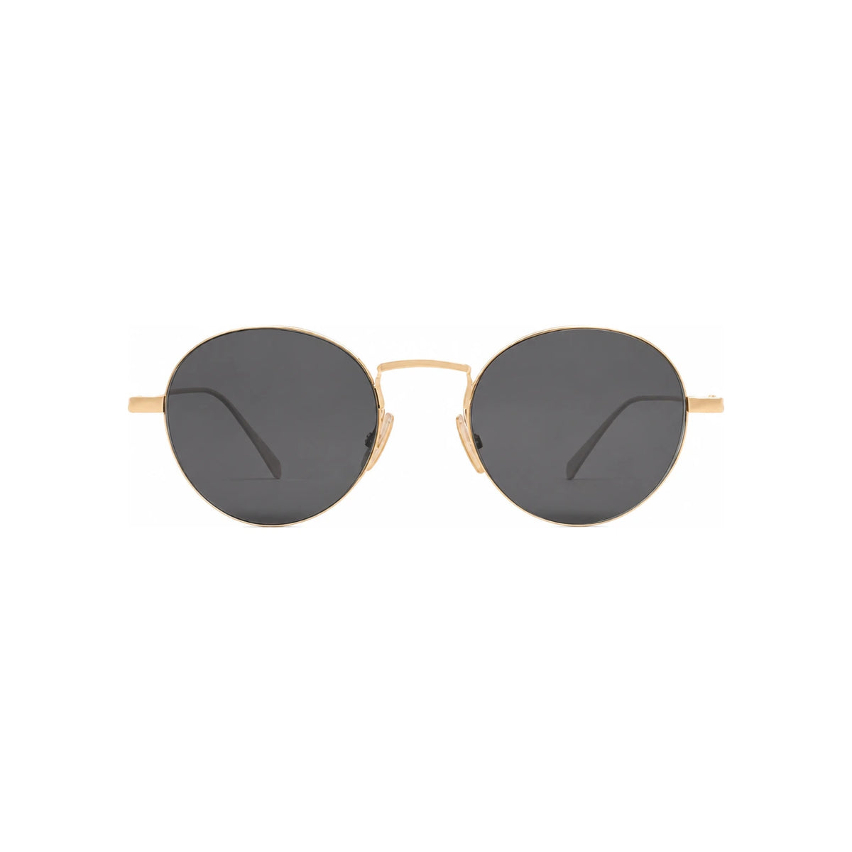 CELINE Metal Frame Light Gold Smoke Lens Sunglasses 4S346CMLB 35LS
