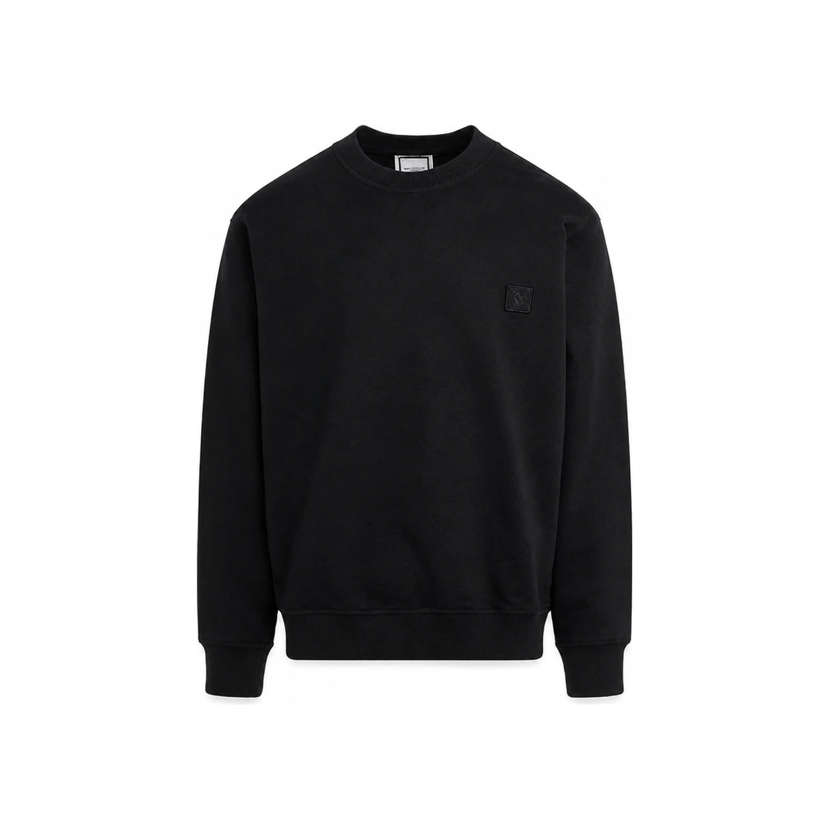 WOOYOUNGMI Gradient Embossed Back Logo Sweatshirt Black Women M241TS28 743B
