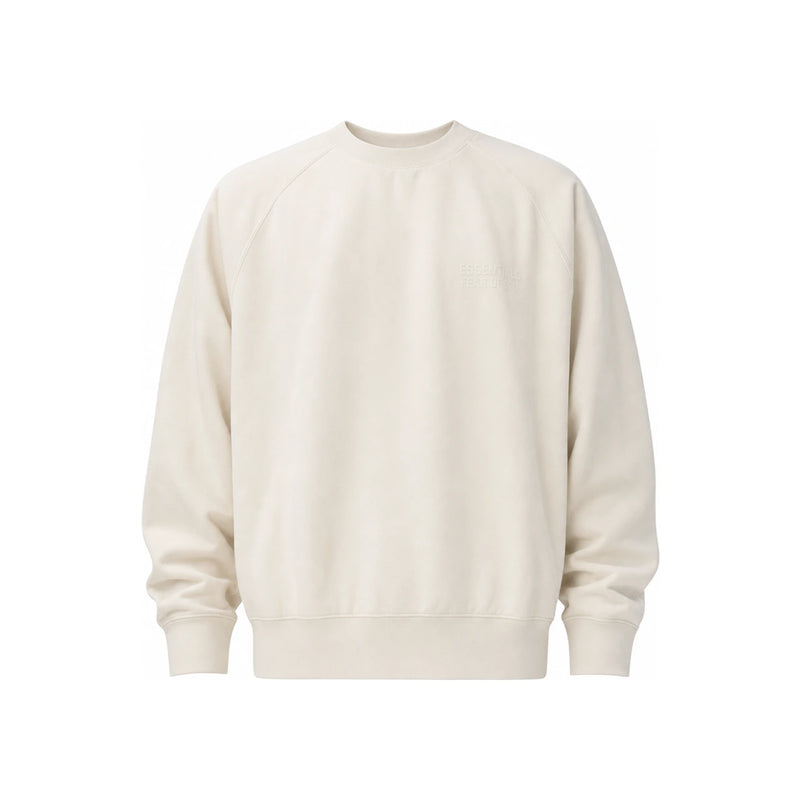 Fear of God Essentials Eggshell Fleece Unisex Crewneck Sweatshirt 192SU222 040