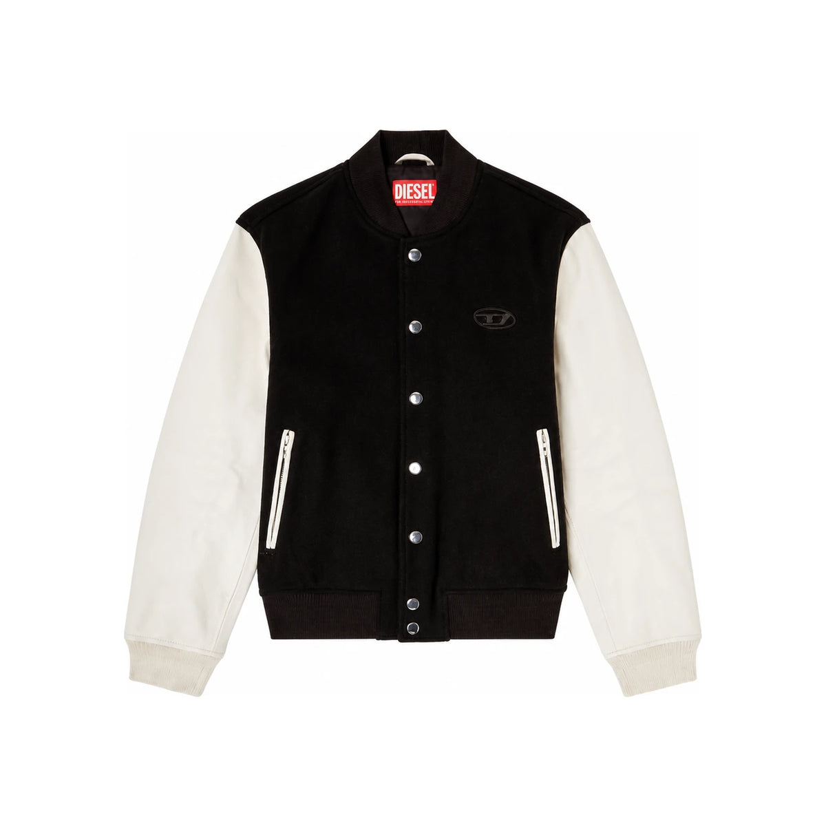 DIESEL Black Puffer Vest Men's Sleeveless Jacket