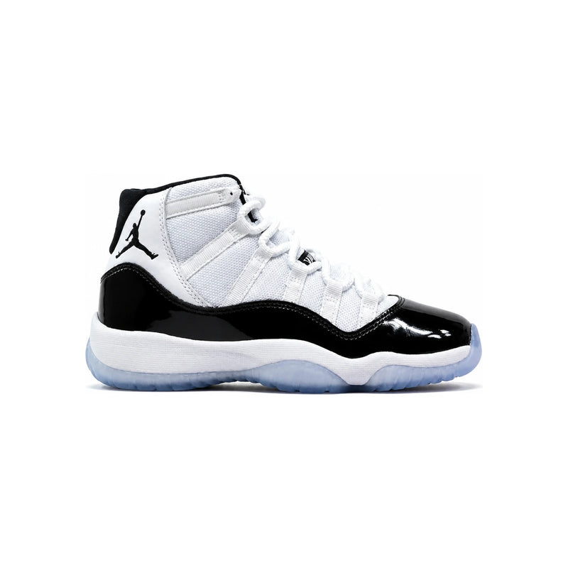 Air Jordan 11 Retro Concord 2018 White Black Women's High Top Sneaker 378038 100