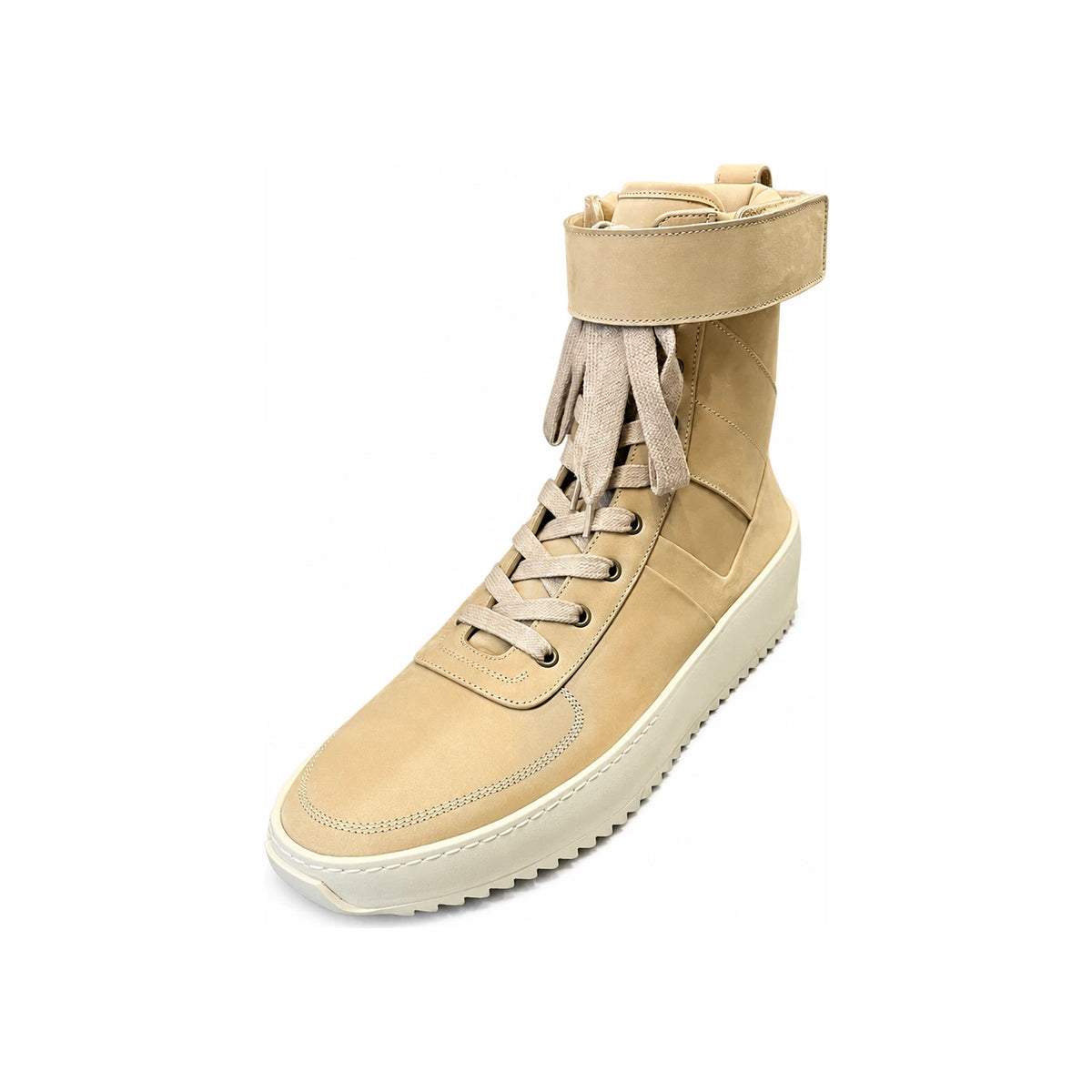 Fear of God Brown Leather High-Top Sneakers for Men