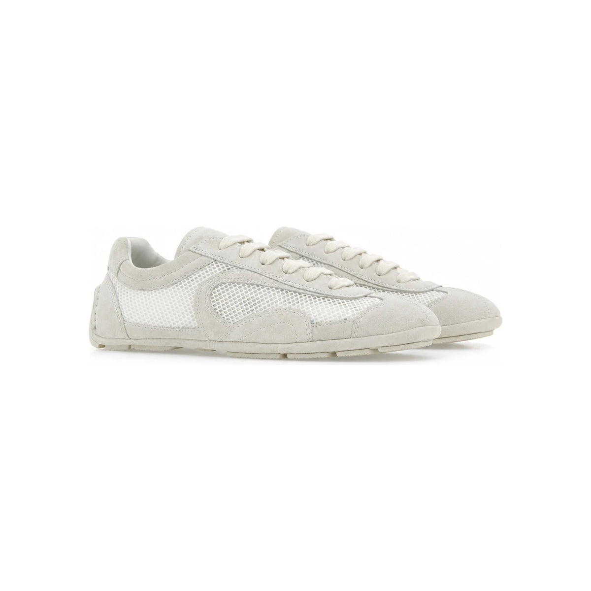 PRADA Black Leather Low Top Sneakers