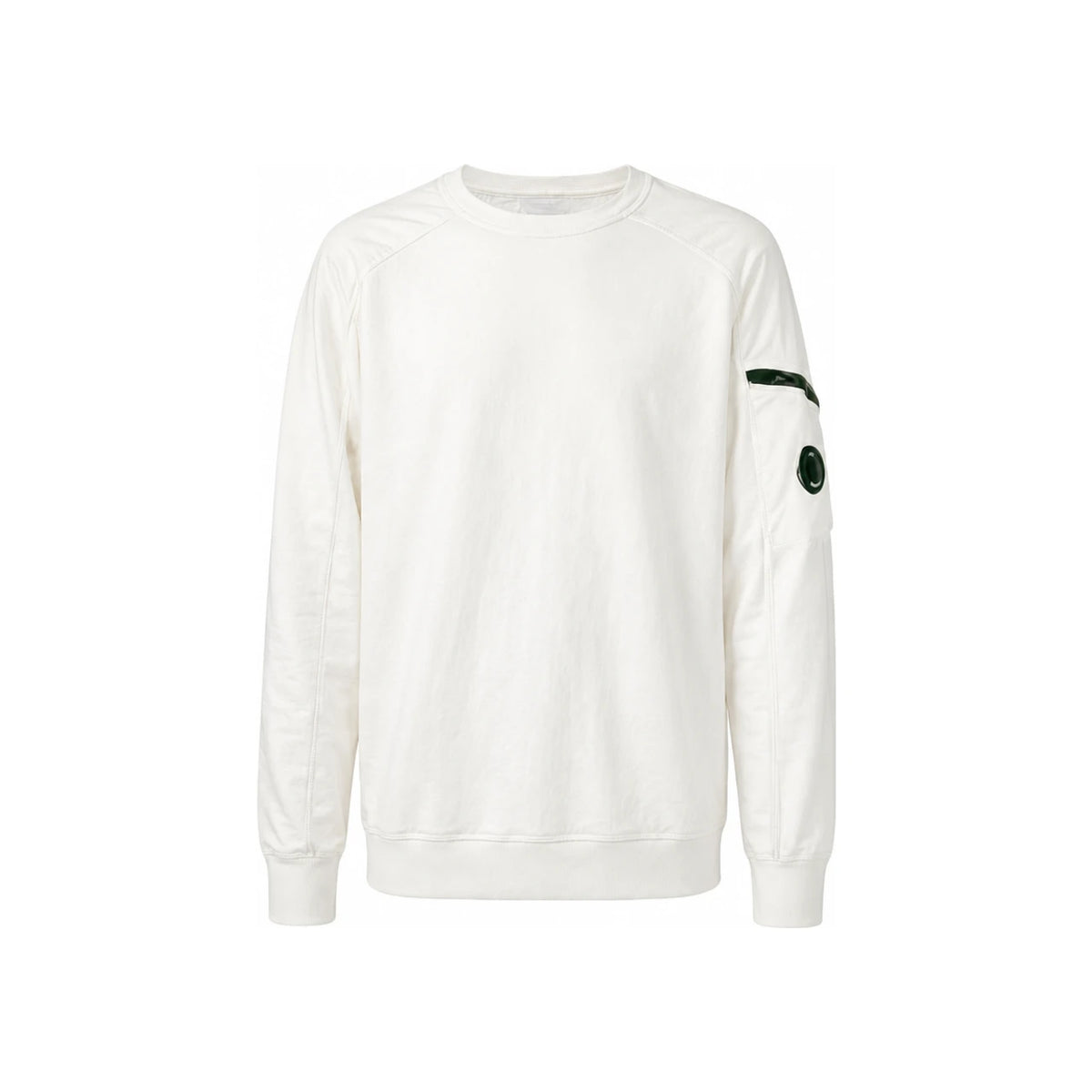 CP Company White Nycra Lens Patch Sweatshirt 07CMSS118A 005114M 103