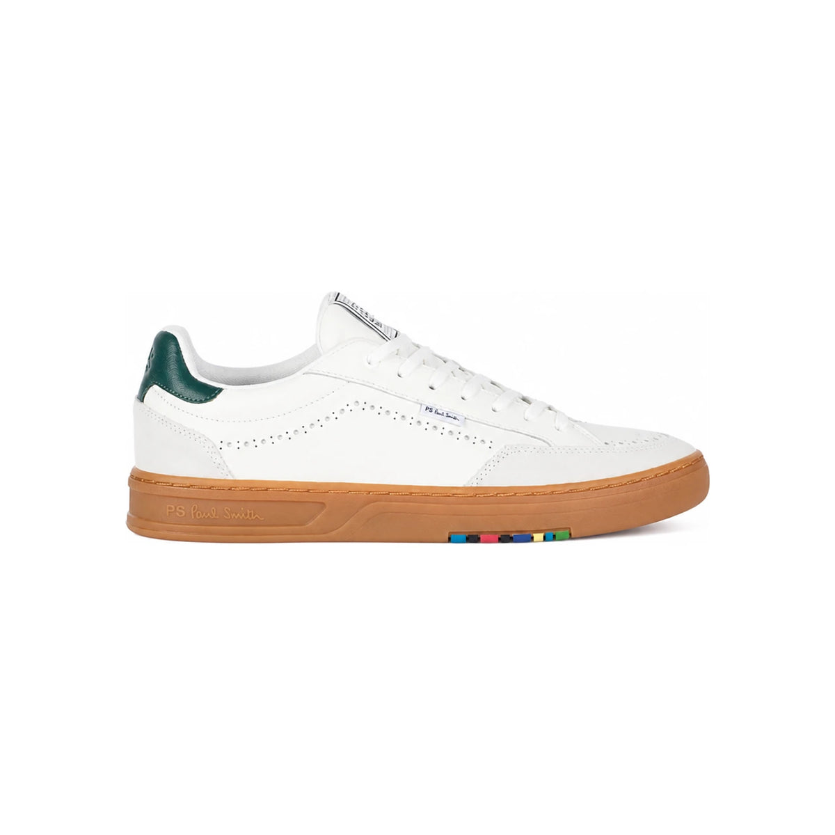 Paul Smith Hillstar White Leather Low-Top Sneakers Men