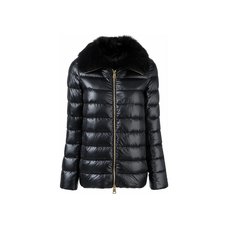Herno Fox Fur Trim Half-Length Down Jacket PI0488D 12017