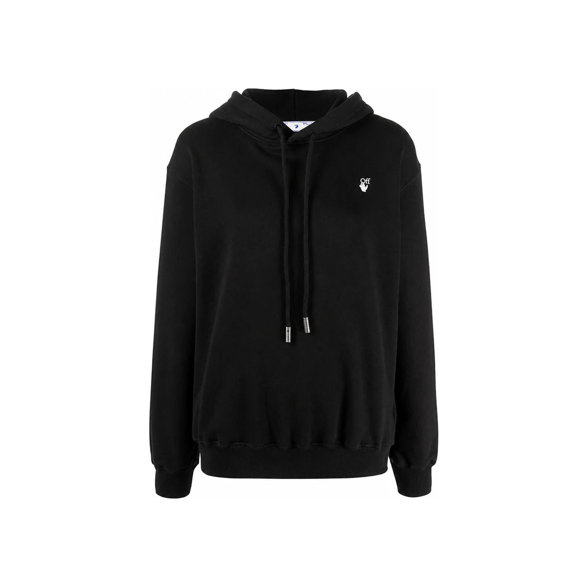 OFF WHITE Floral Arrows Logo Black Hoodie for Women