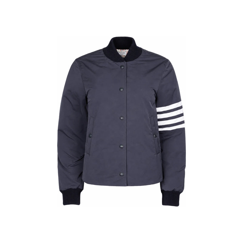 THOM BROWNE 4-Bar Down Varsity Jacket Women