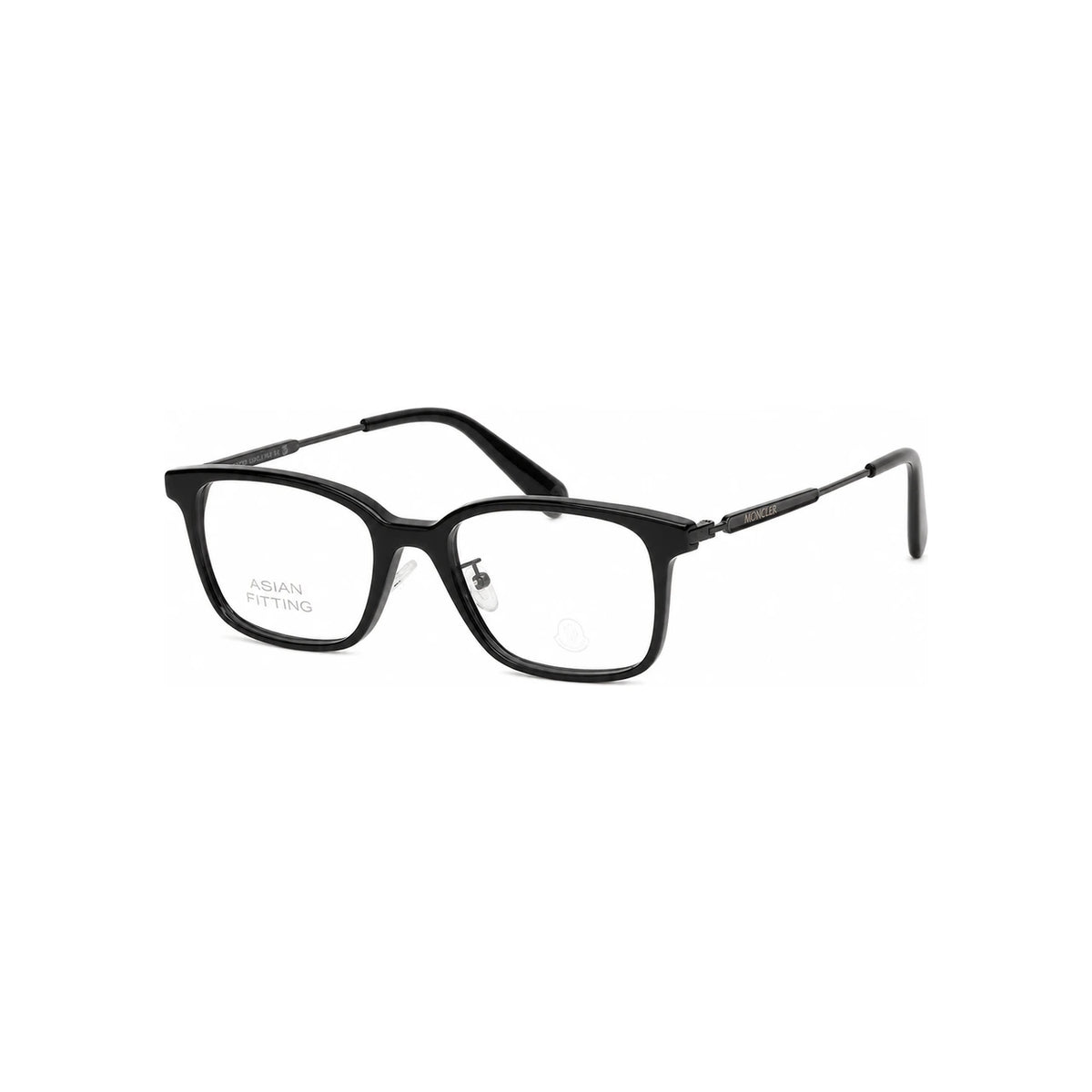 Moncler Asian Fit Acetate Square Eyeglass Frames Unisex ML5160D 001