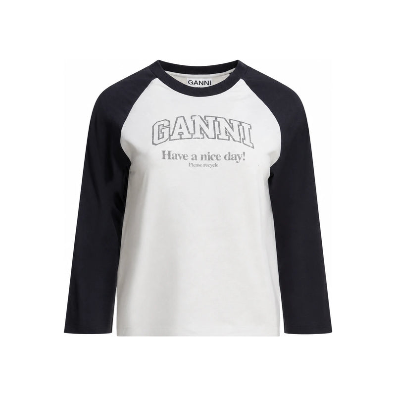 GANNI Women’s Logo Print T-Shirt A1050058 151