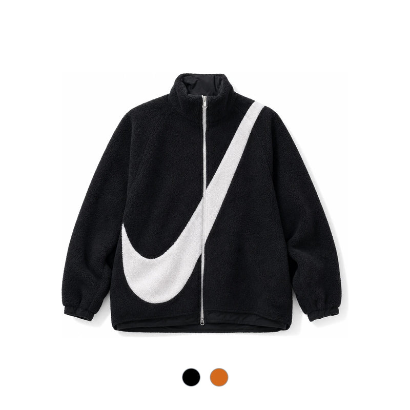 Nike Big Swoosh Fleece Sherpa Reversible Woven Jacket for Women
