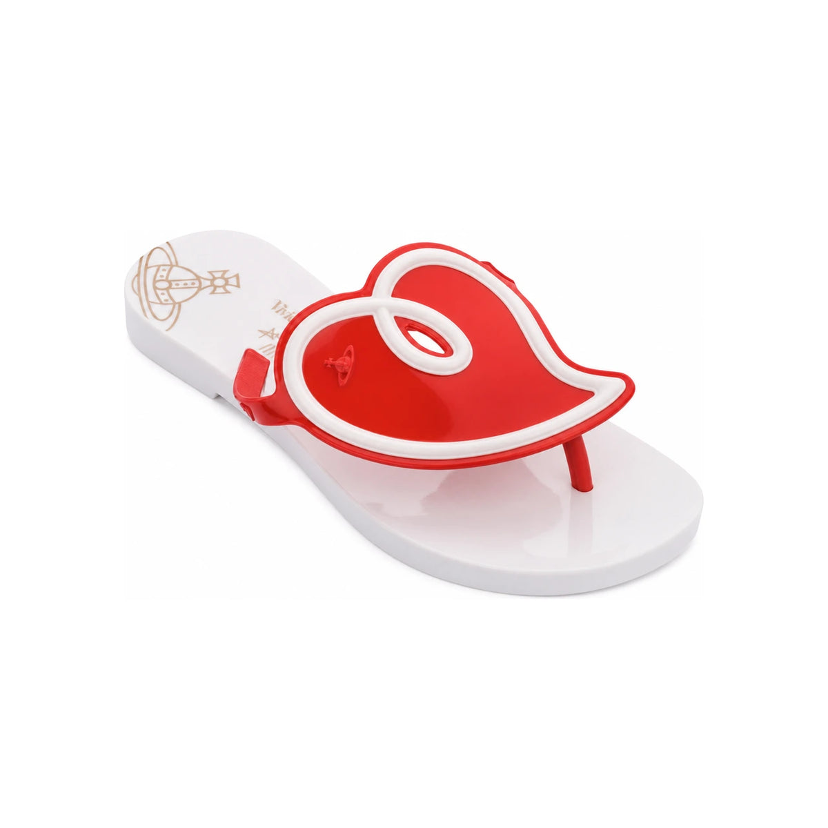 Vivienne Westwood Melissa Sun Heart ORB Flip Flop Sandals