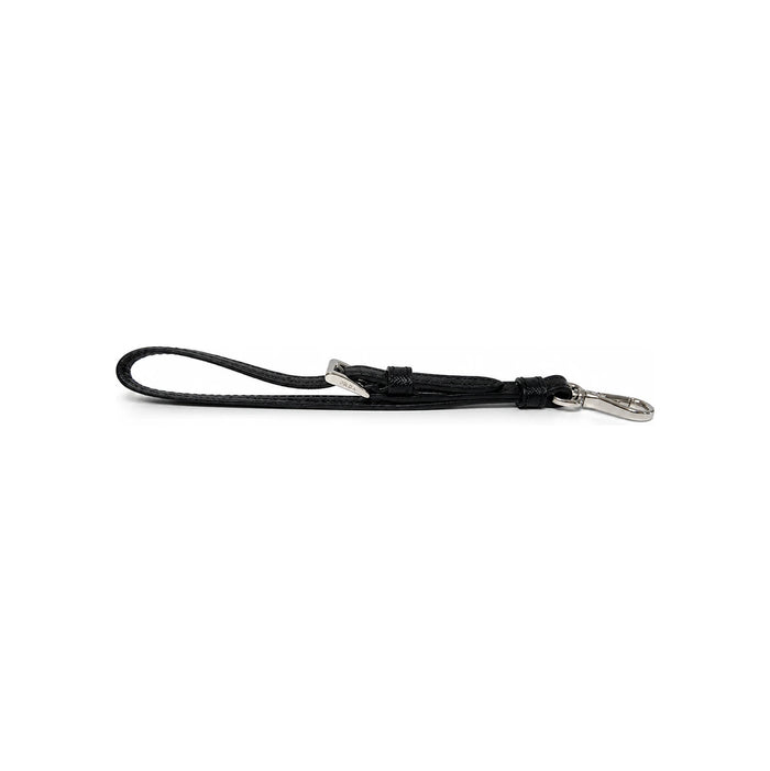 PRADA Wrist Strap Unisex Leather Keyring Accessory