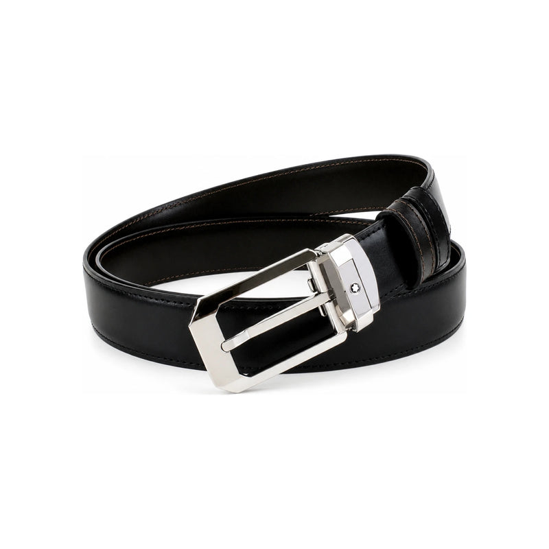 Montblanc Polished Stainless Steel Pin Buckle Belt