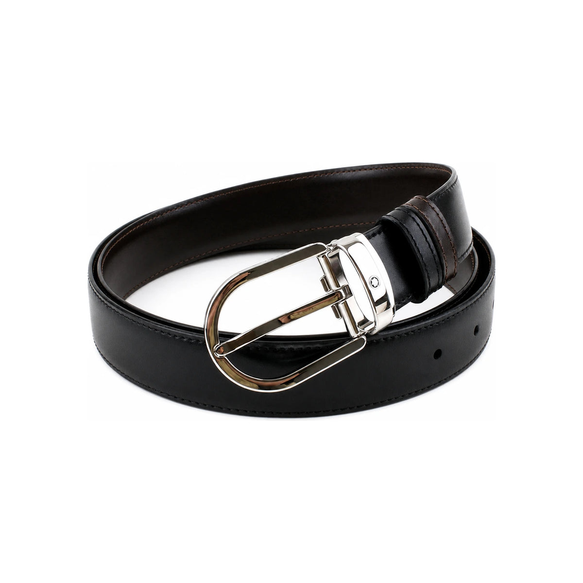Montblanc Classic Line Palladium Pin Buckle Belt