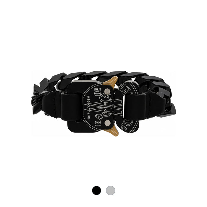 Moncler Black Silver Bracelet Moncler Genius x 1017 ALYX 9SM