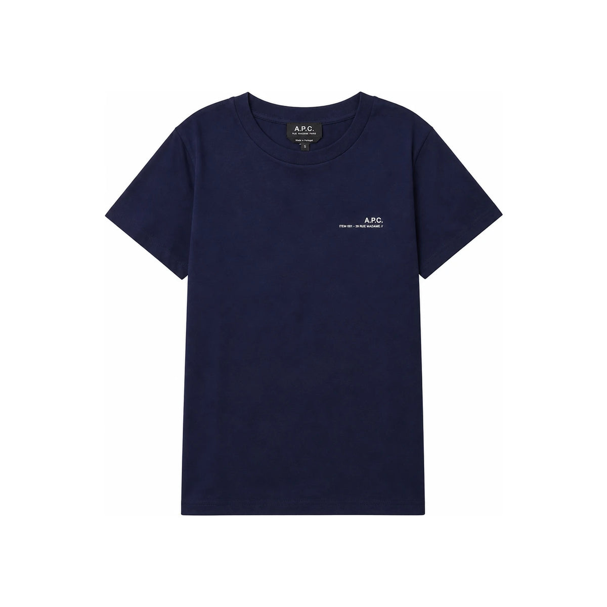 A.P.C. Dark Navy Cotton Short Sleeve T-Shirt Women