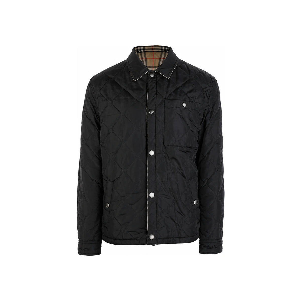 BURBERRY Black Down Puffer Jacket for Men