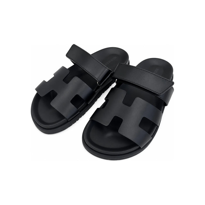 HERMES Black Chypre Women’s Sandals Slippers