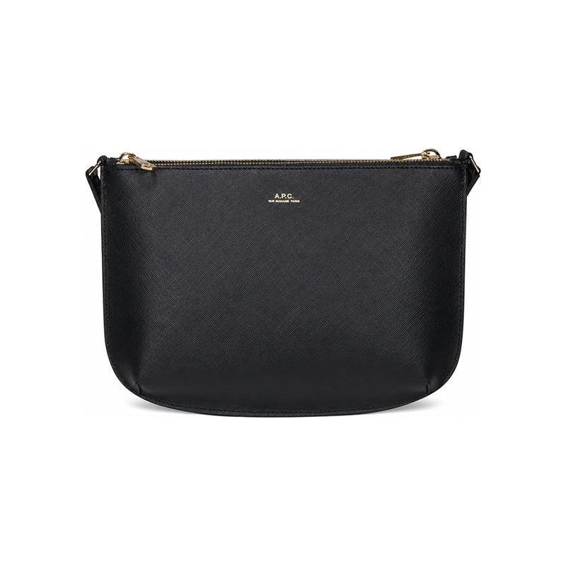 A.P.C. Saffiano Leather Sara Shoulder Crossbody Bag
