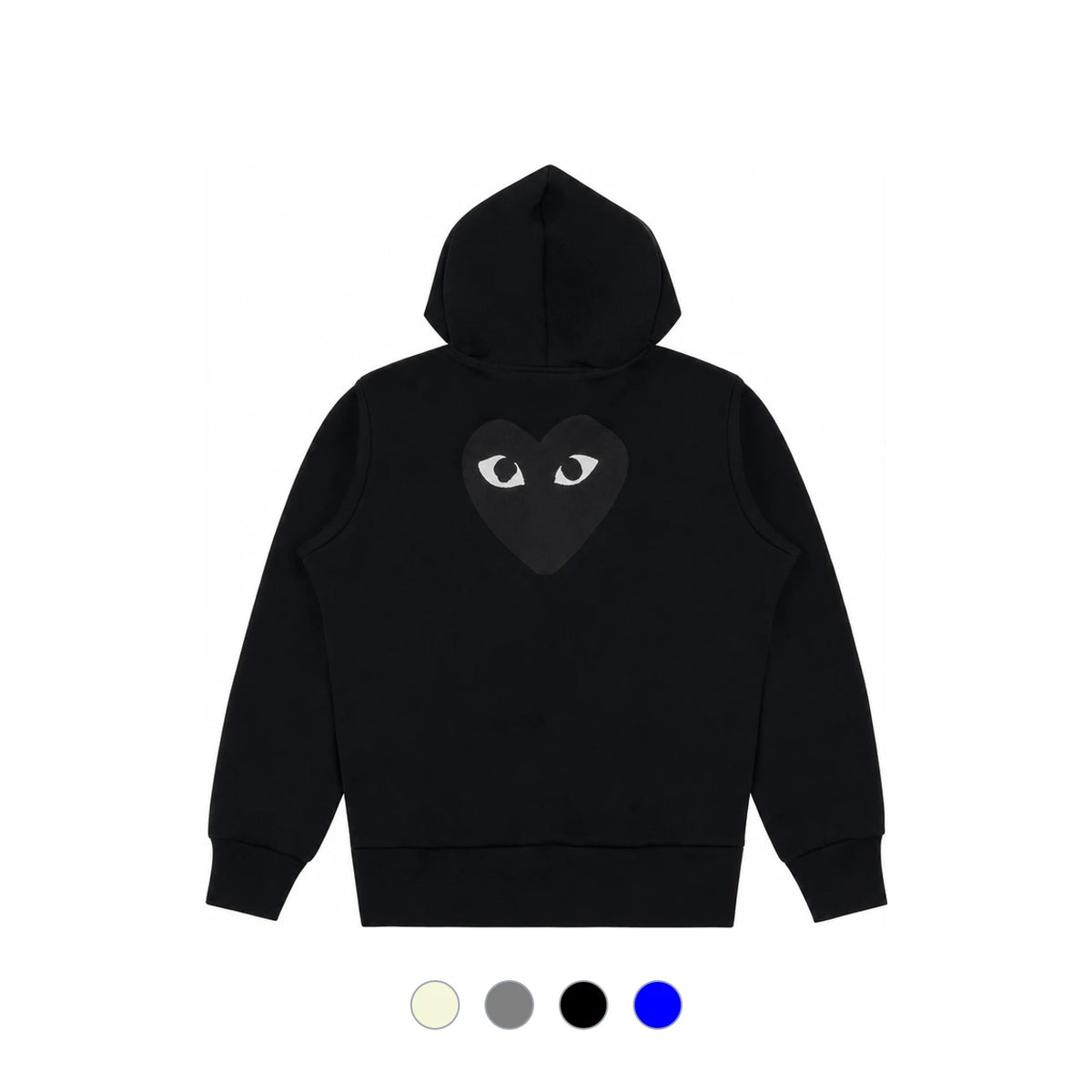 Comme des Garcons Women’s Zip-Up Hoodie Back Heart Play Logo Hoodie