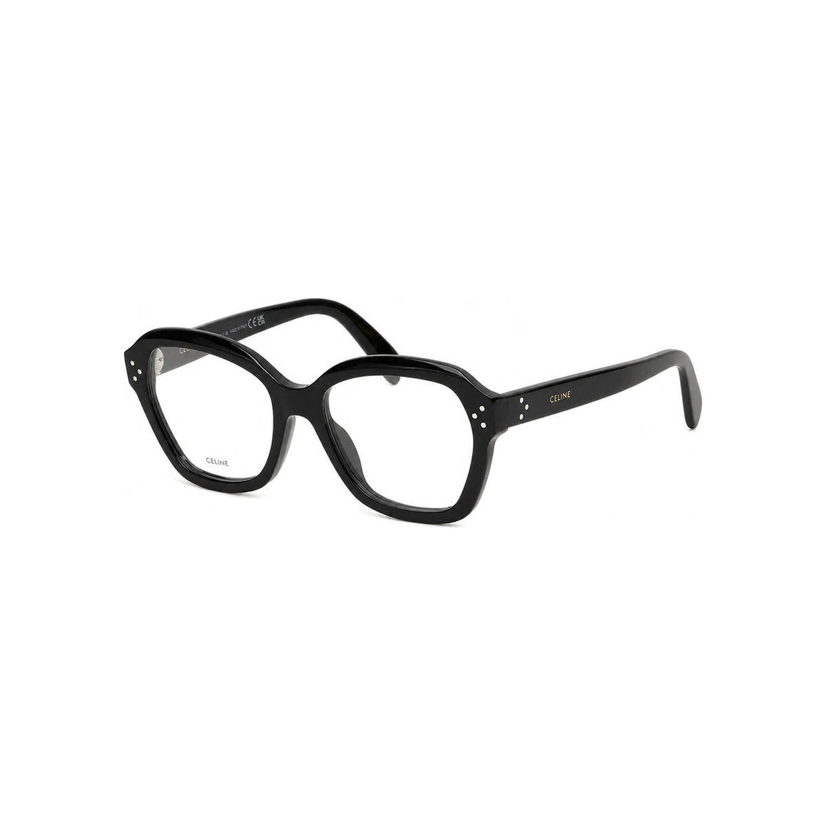 CELINE Black Oversized Square Acetate Eyeglass Frames