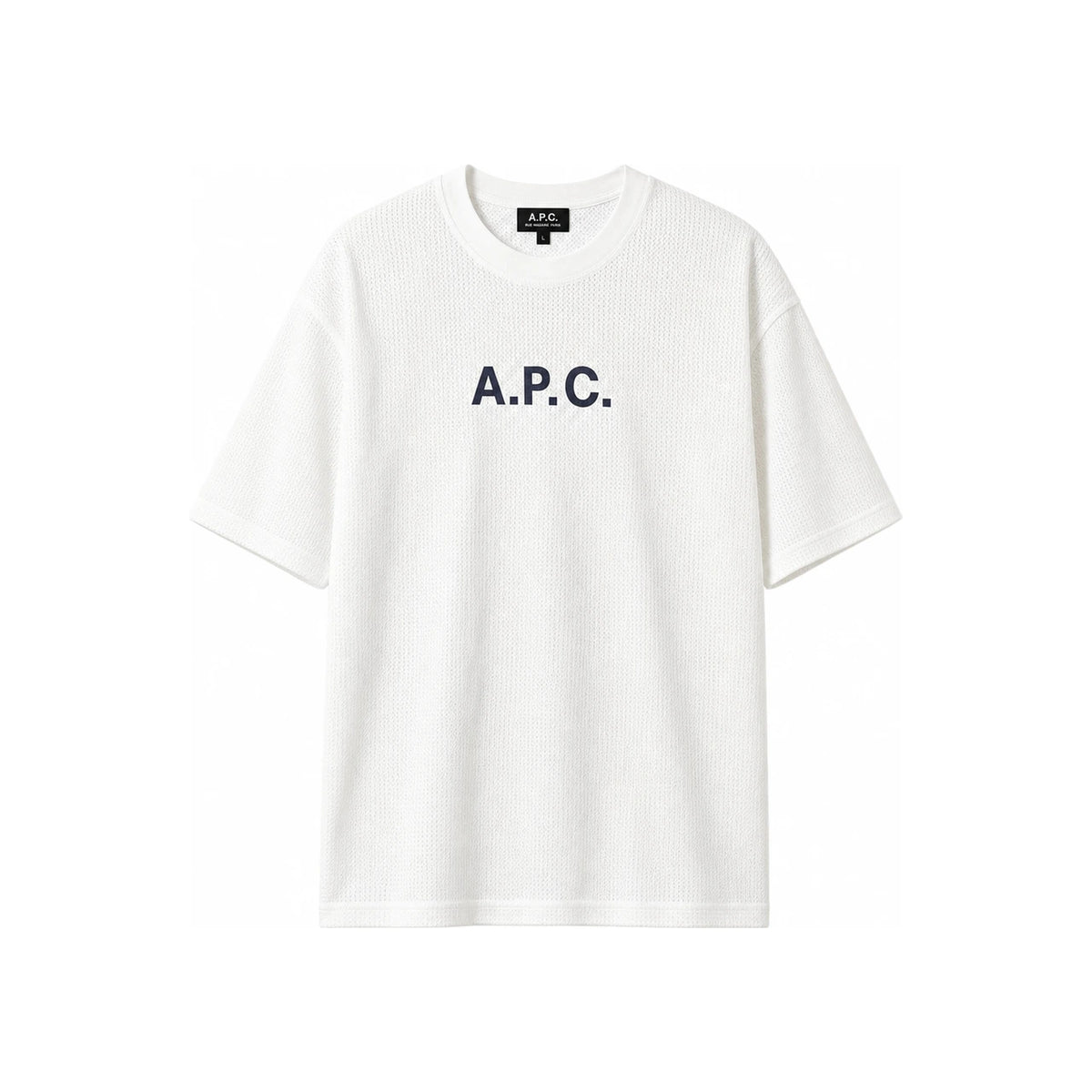 A.P.C. MORAN Logo Print Mesh Short Sleeve T-Shirt