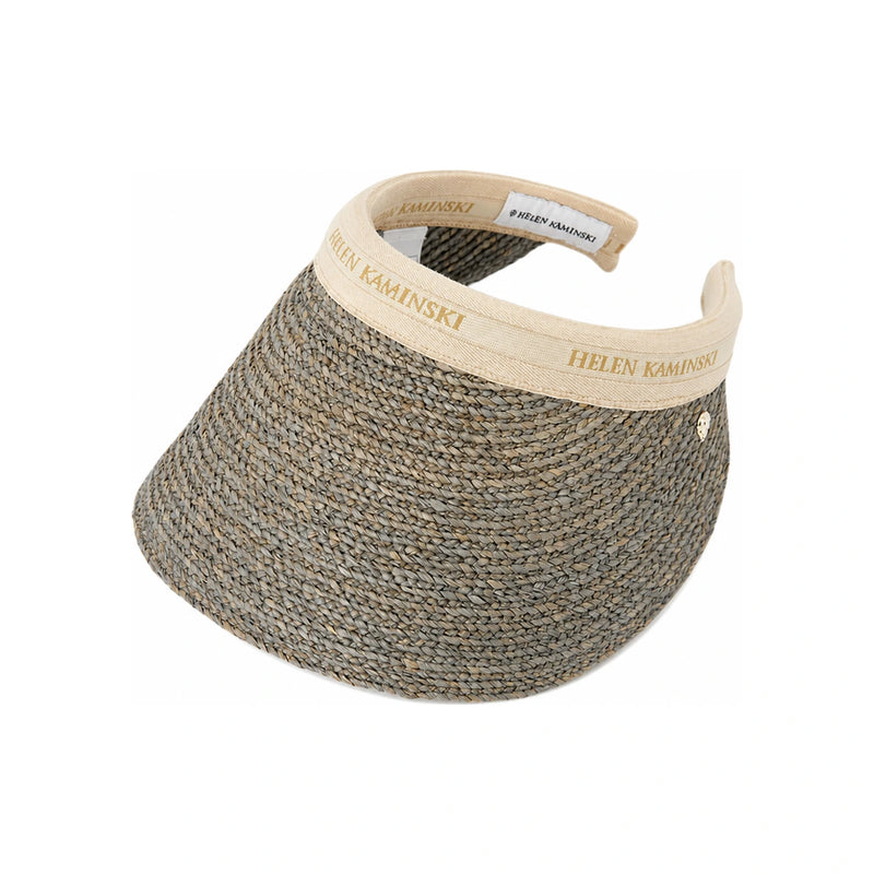 HELEN KAMINSKI Eclipse Melange Natural Logo Raffia Hat HAT52493