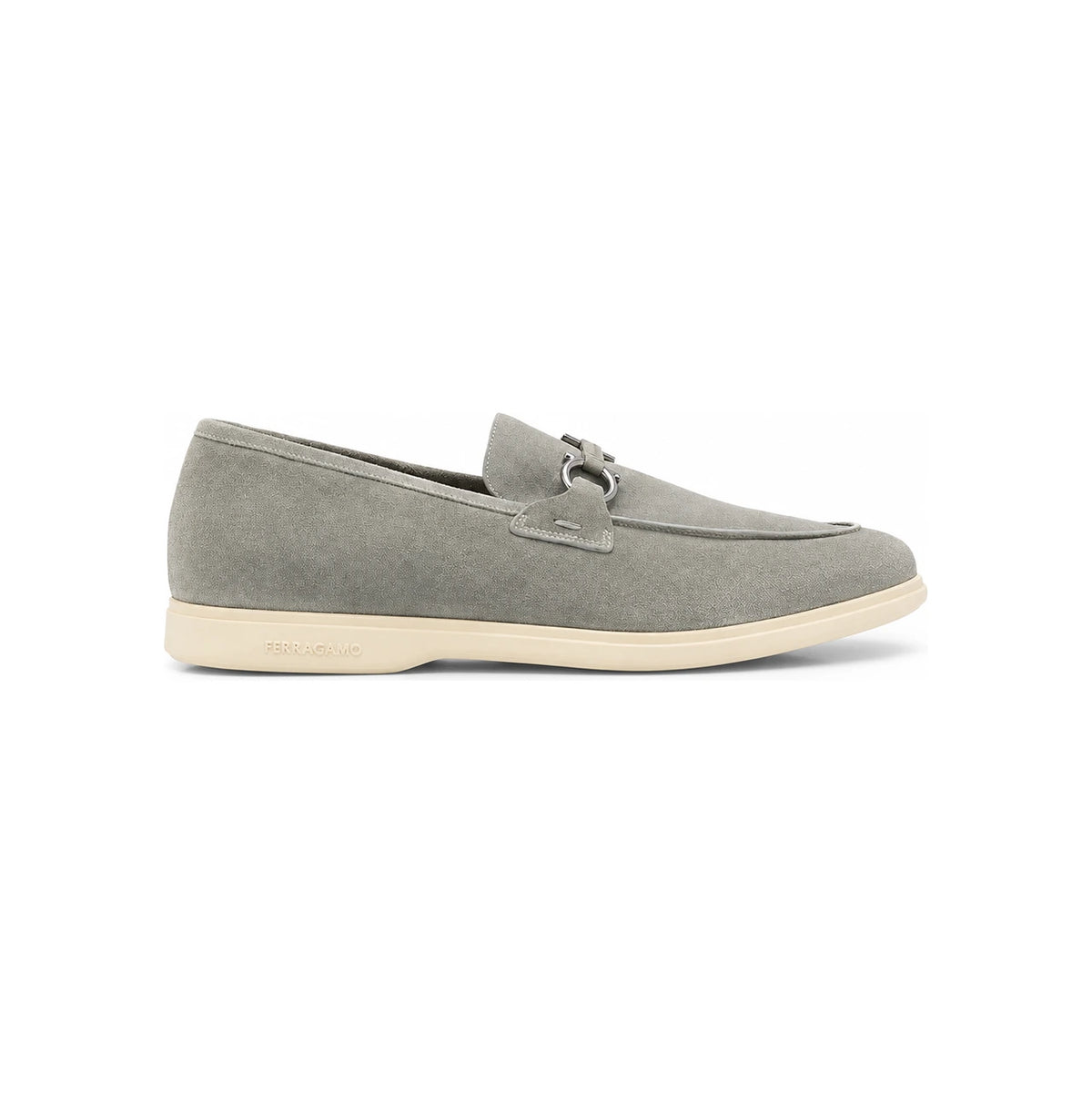 Ferragamo Gancini Casual Leather Loafers Men’s Shoes 028298 774195