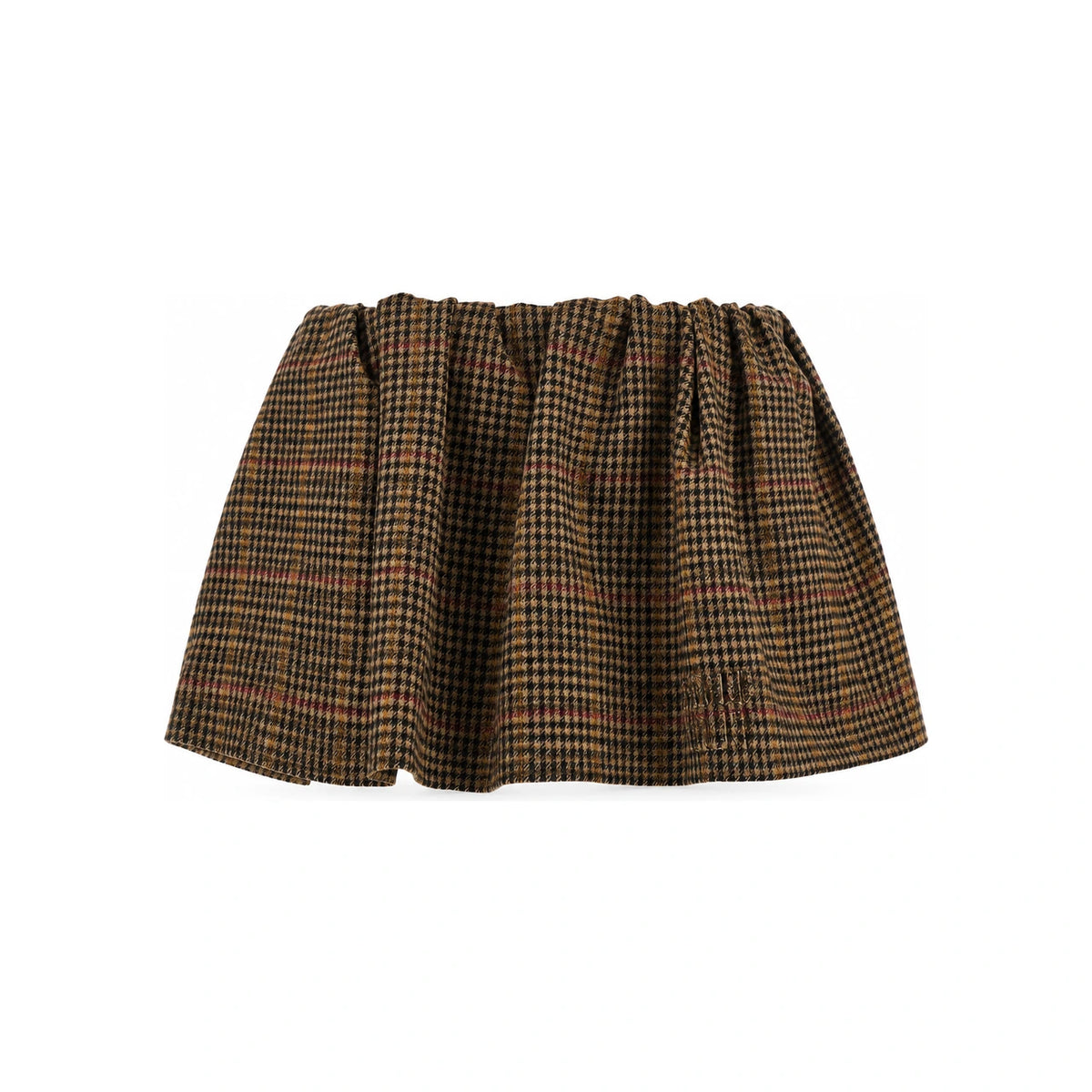 Miu Miu Wool Blend Mini Skirt Ivory