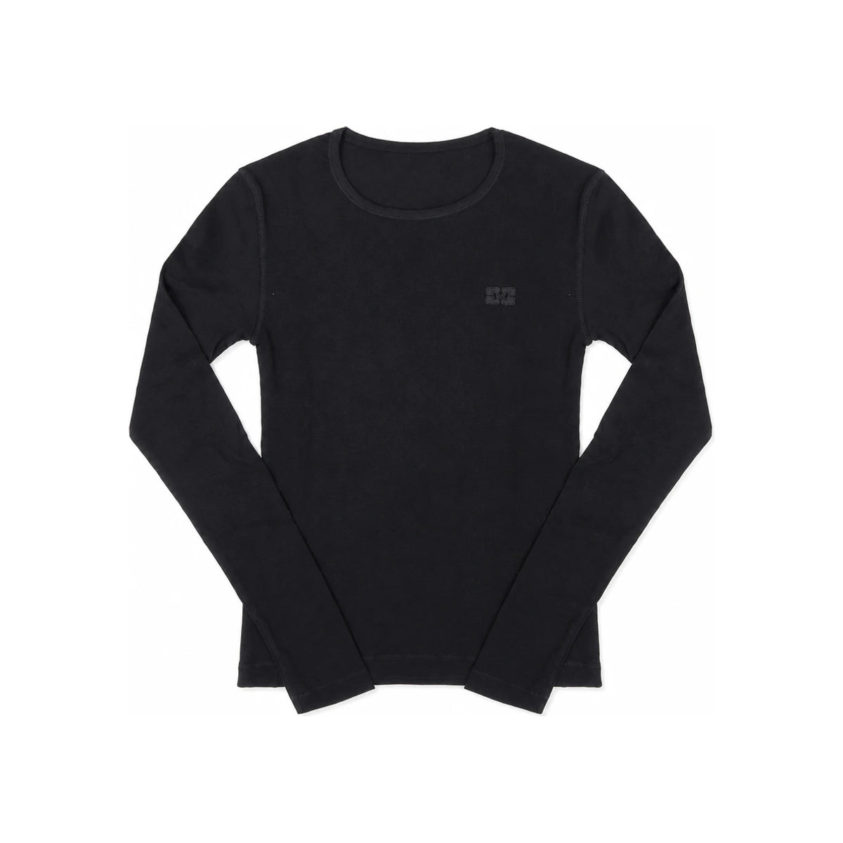 GANNI Soft Cotton Ribbed Long Sleeve T-Shirt T4313 004