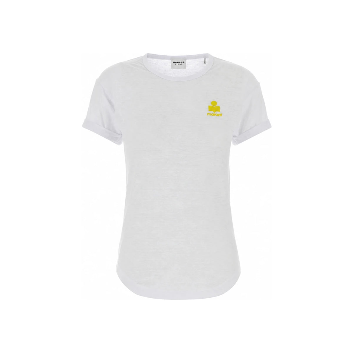 Isabel Marant KOLDIA Linen Logo T-Shirt TS0315FA A1N09E 01BK