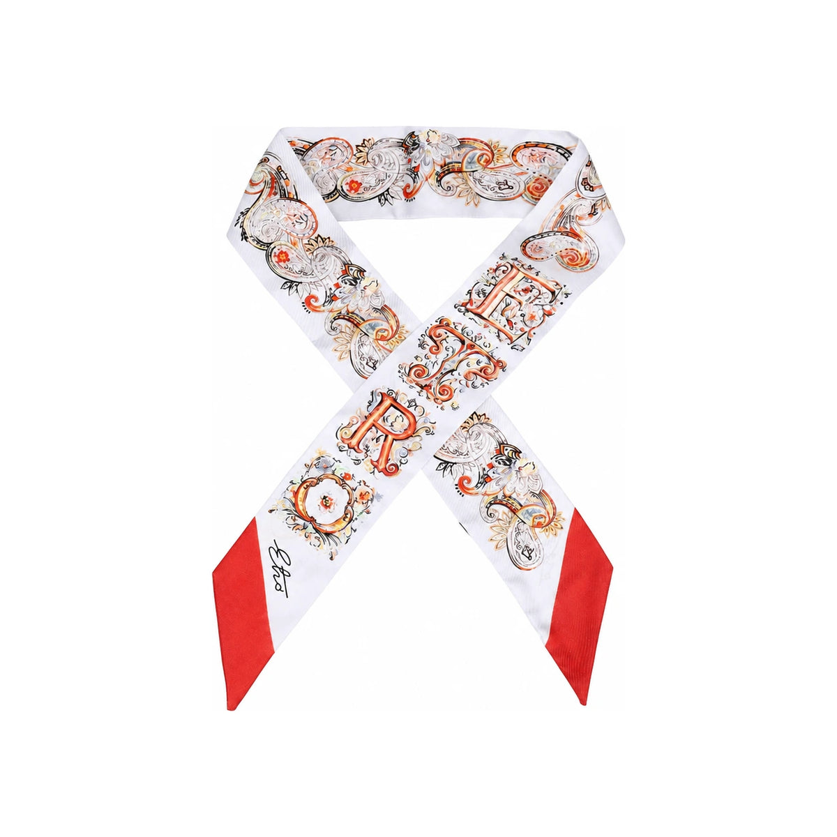 Etro Floral Paisley Print Silk Scarf for Women