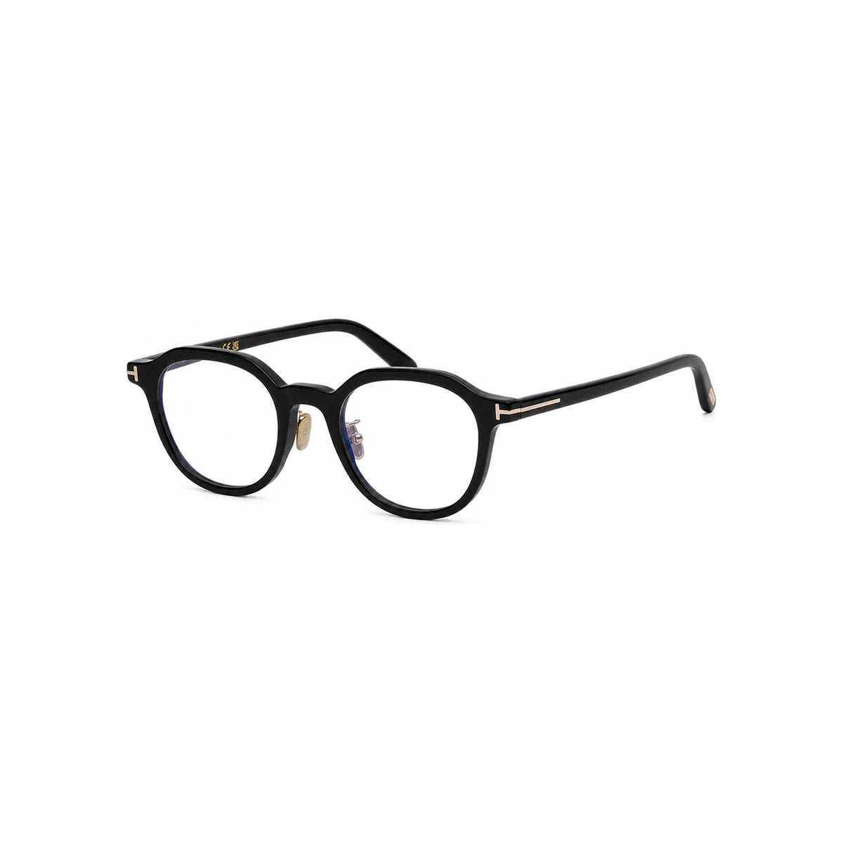 TOM FORD Blue Light Blocking Round Black Acetate Eyeglasses Unisex TF6011KB 001
