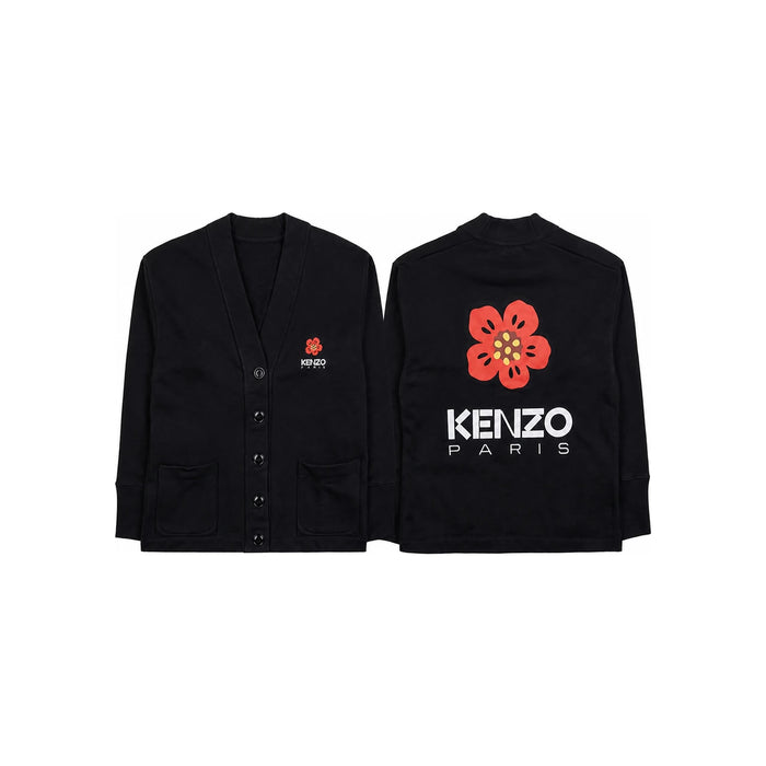 KENZO Women’s Boke Flower Logo Knit Cardigan FD52SW0374ME 99J