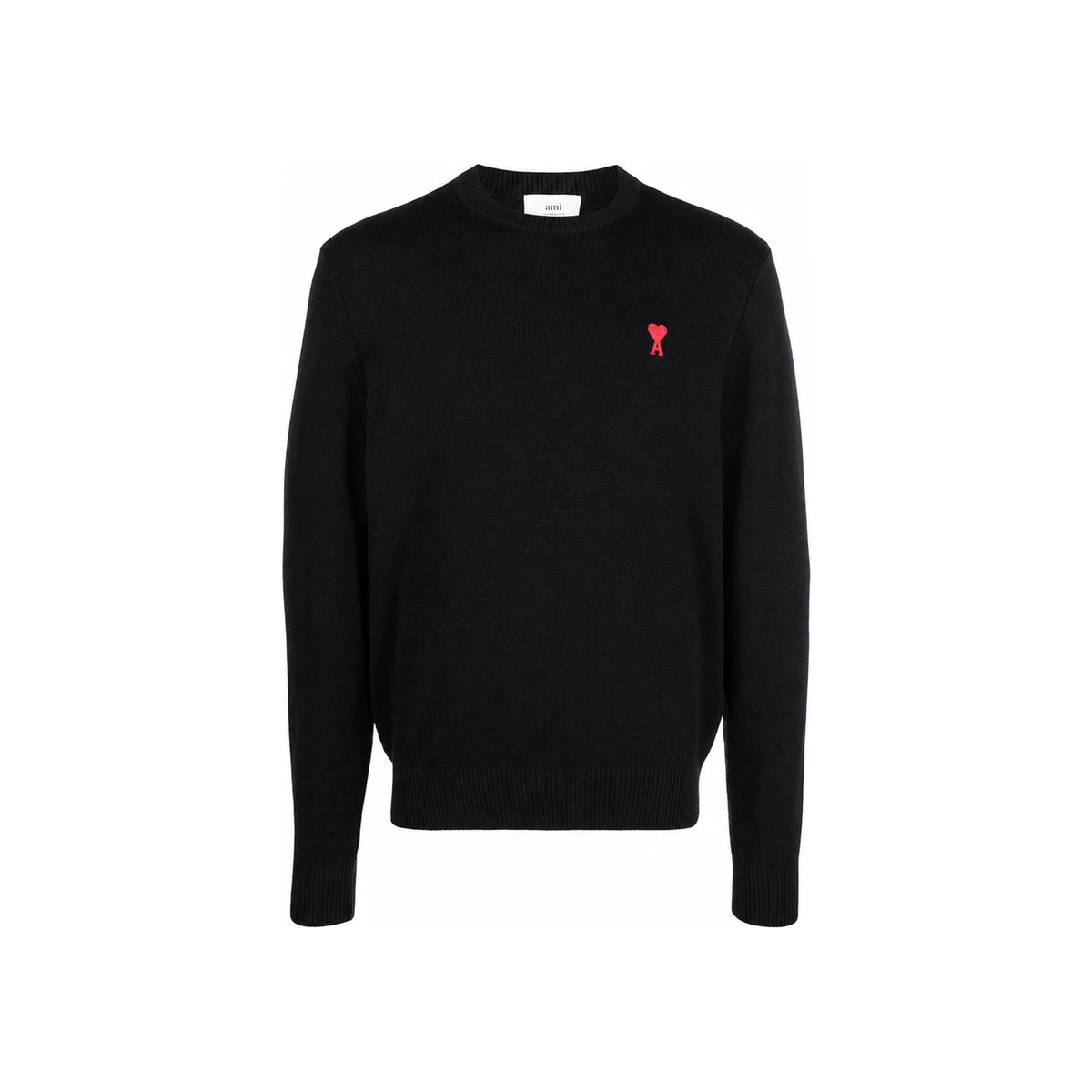 AMI Heart Logo Wool Crewneck Sweater Unisex BFHKS001 001
