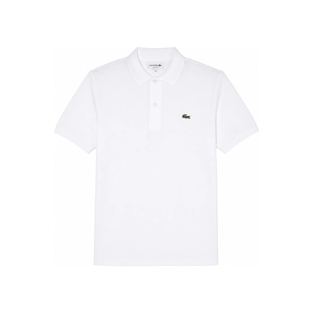 Lacoste White Classic Fit Short Sleeve Polo Shirt