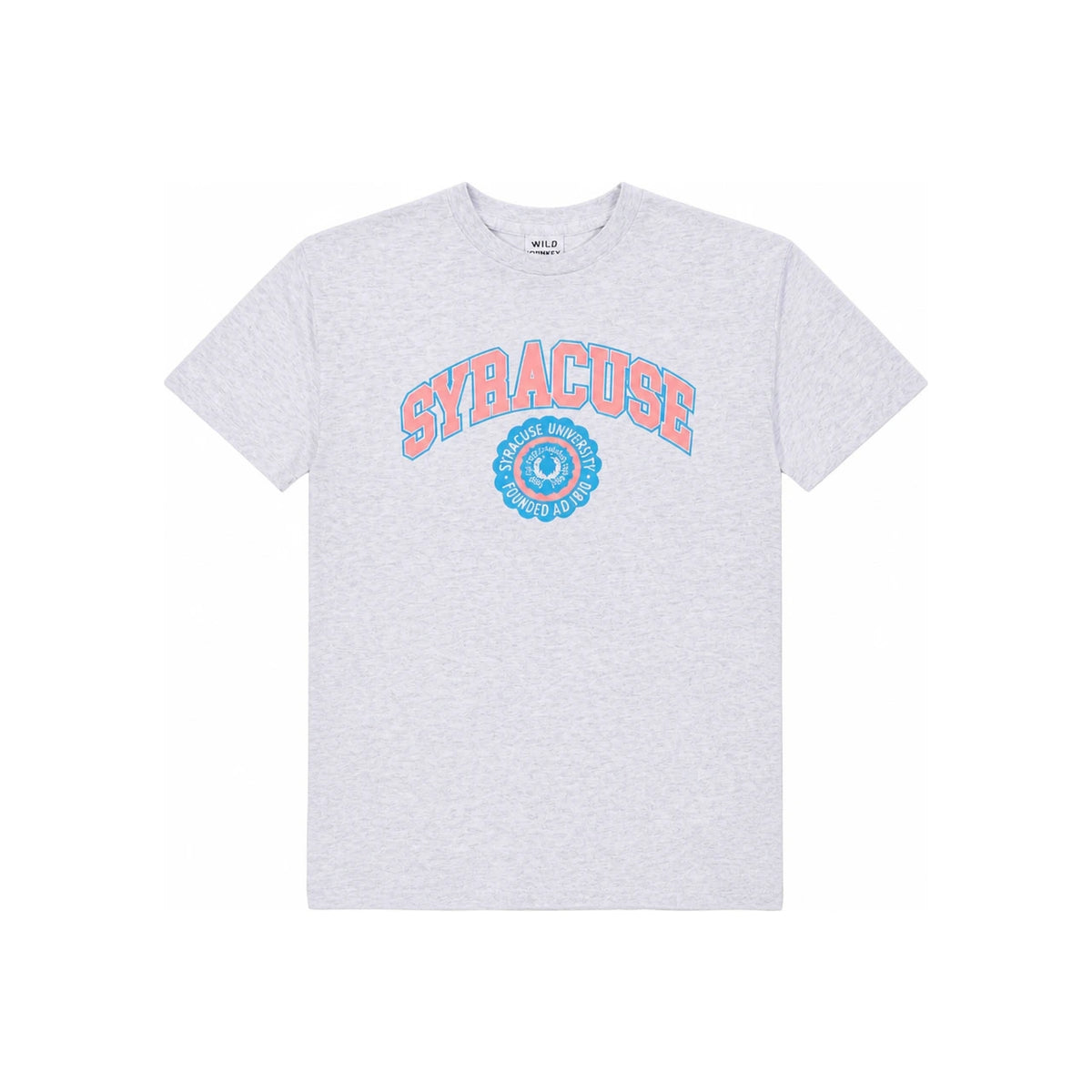 Wild Donkey Syracuse Graphic Print Ash Short Sleeve T-Shirt Unisex
