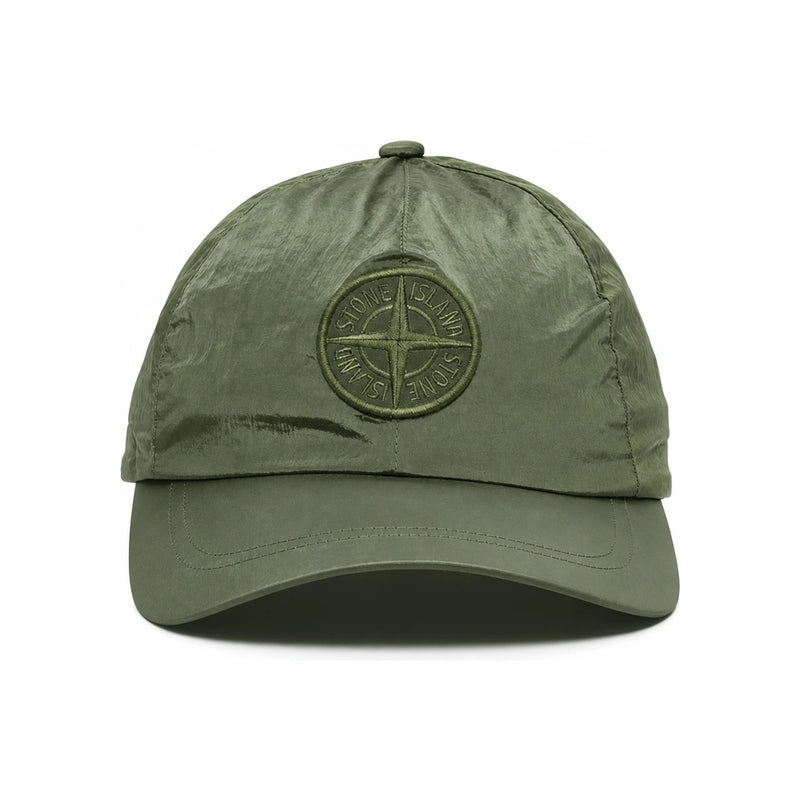 STONE ISLAND Logo Embroidered Nylon Cap Khaki Men’s L1S159100011 S0076 V0059