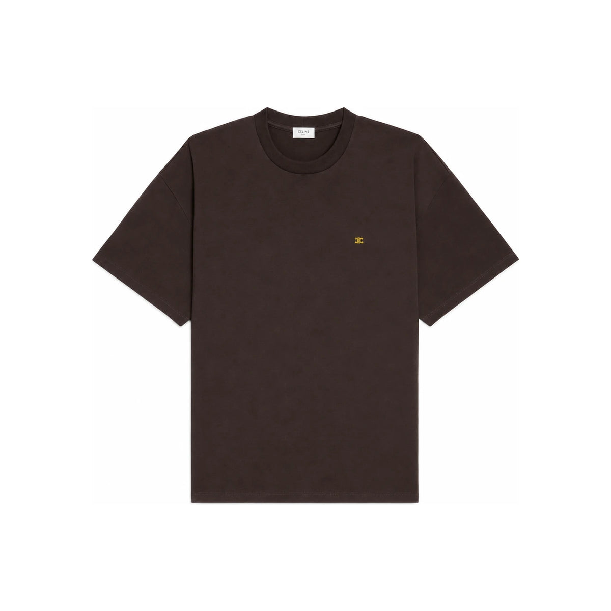 CELINE Cotton Jersey Short Sleeve T-Shirt White